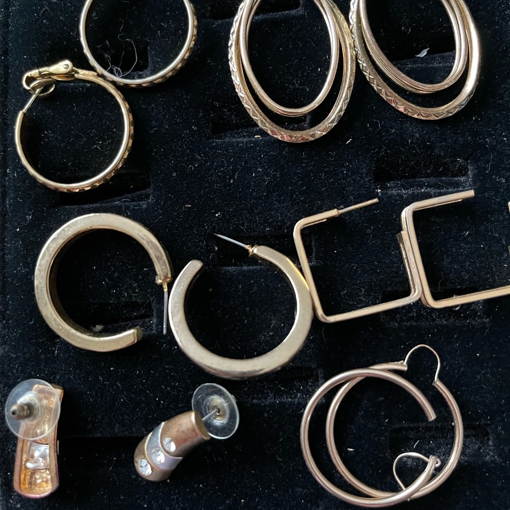 Gold-Tone mostly Hoop Earring collection  - Women's Jewelry